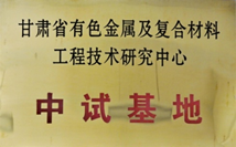 甘肃省有色金属及复合材料工程技术研究中心中试基地